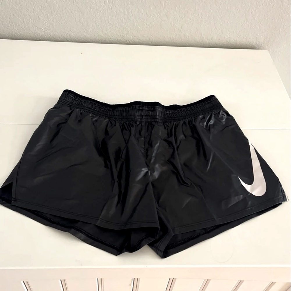 Black Nike Swoosh Running Shorts (S)